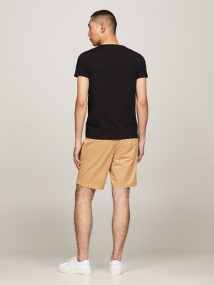 black th flex slim fit t-shirt for men tommy hilfiger