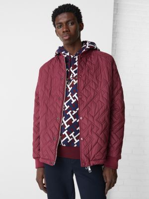 TH Monogram Quilted Bomber Jacket | PURPLE | Tommy Hilfiger