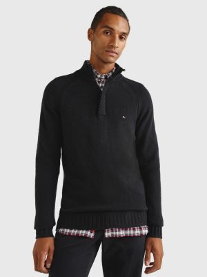 Tommy Hilfiger Men's Thompson Quarter Zip Mock Neck Sweatshirt Reviews