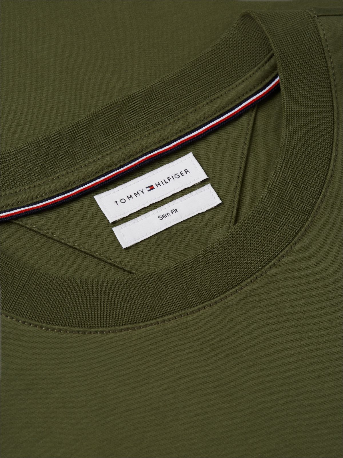 Slim Interlock Knit Long Sleeve T-Shirt — Green