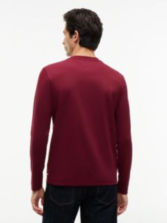 Slim Interlock Knit Long Sleeve T-Shirt — Purple 4