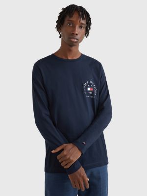 DESERT SKY Long Sleeve Slim Fit Logo T-Shirt for men TOMMY HILFIGER