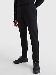 black th cool essential joggers for men tommy hilfiger