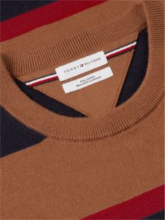 Crew Neck Jumper With Cashmere — Blue 6
