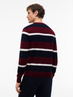 Crew Neck Jumper With Cashmere — Blue 4