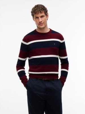 blue rundhals-pullover mit kaschmir für herren - tommy hilfiger