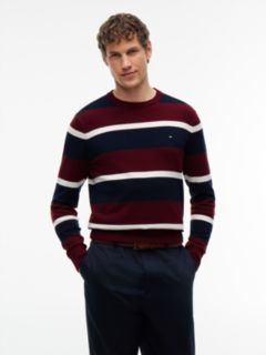 Crew Neck Jumper With Cashmere — Blue 1