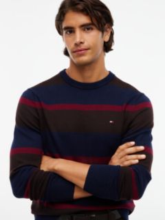 Crew Neck Jumper With Cashmere — Blue 3