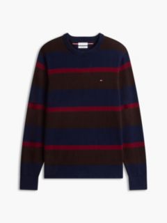 Crew Neck Jumper With Cashmere — Blue 5