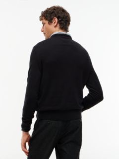 Crew Neck Jumper With Cashmere — Black 4