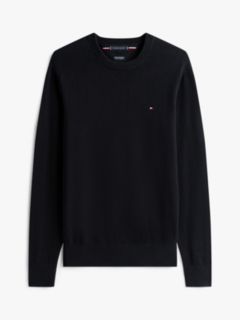 Crew Neck Jumper With Cashmere — Black 5