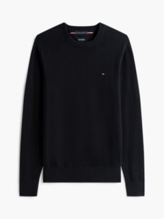 Crew Neck Jumper With Cashmere — Black 6