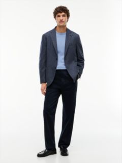 Crew Neck Jumper With Cashmere — Blue 2