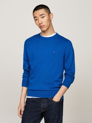 Tommy hilfiger trui blauw heren sale