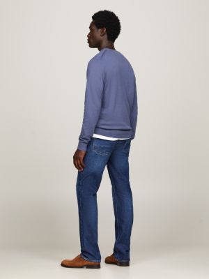 Melierter Regular Fit Strickpullover Tommy | Blau Hilfiger 