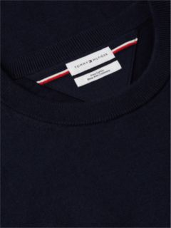 Crew Neck Jumper With Cashmere — Blue 6