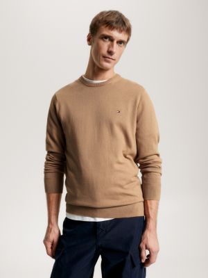 Pull chaud pour hiver Beige homme