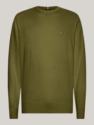 Tommy hilfiger pull vert hot sale