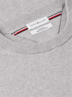 Crew Neck Jumper With Cashmere — Grey 6