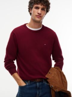 Crew Neck Jumper With Cashmere — Purple 5