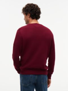 Crew Neck Jumper With Cashmere — Purple 6
