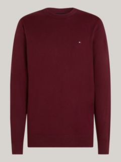 Crew Neck Jumper With Cashmere — Purple 8