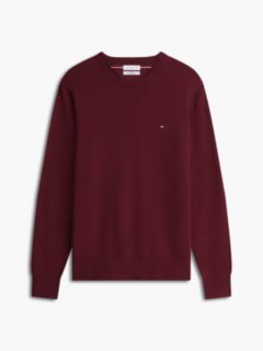 Crew Neck Jumper With Cashmere — Purple 9