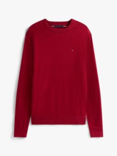 Crew Neck Jumper With Cashmere — Red 5