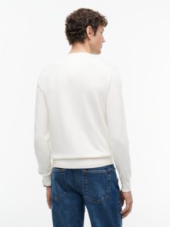 Crew Neck Jumper With Cashmere — Yellow 4