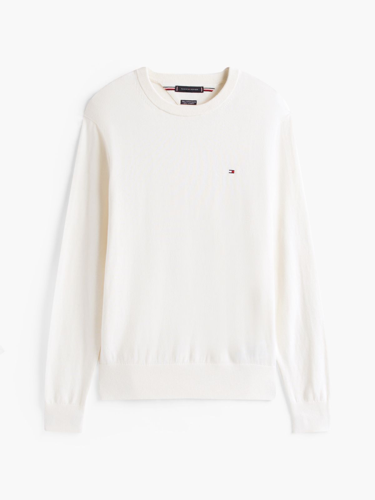 Crew Neck Jumper With Cashmere — Yellow