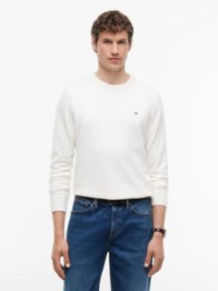 Crew Neck Jumper With Cashmere — Yellow 1