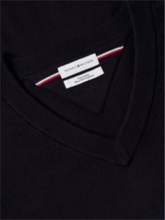 V-Neck Jumper With Cashmere — Black 6