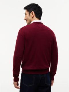 V-Neck Jumper With Cashmere — Purple 4