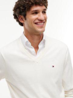 V-Neck Jumper With Cashmere — Yellow 3