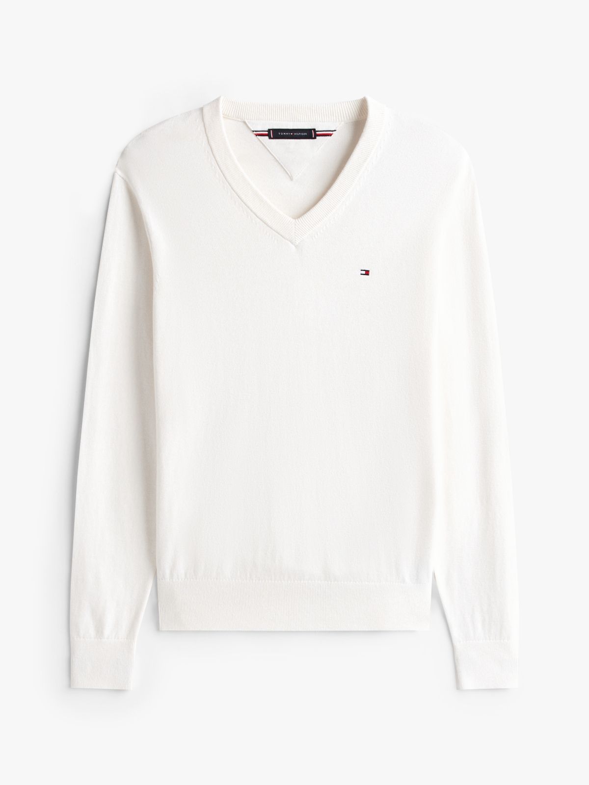 V-Neck Jumper With Cashmere — Yellow