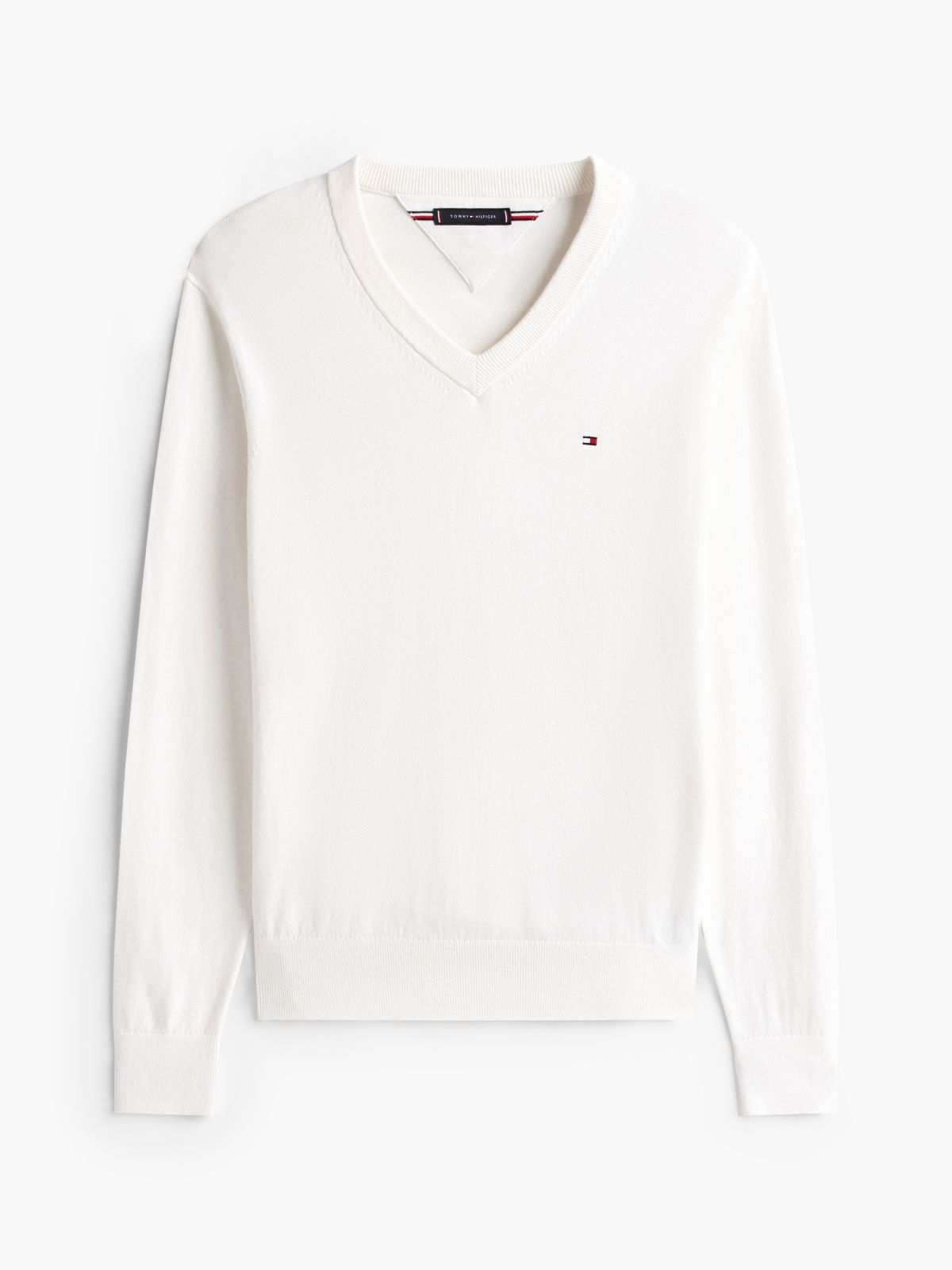 V-Neck Jumper With Cashmere — Yellow