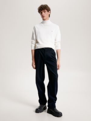 Flag Embroidery Roll-Neck Jumper | White | Tommy Hilfiger