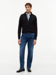 Zip-Thru Jumper With Cashmere — Black 2
