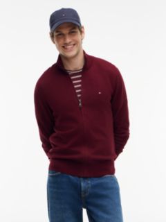 Zip-Thru Jumper With Cashmere — Purple 1