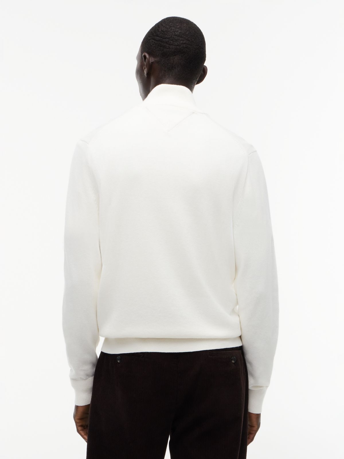 Zip-Thru Jumper With Cashmere — Yellow