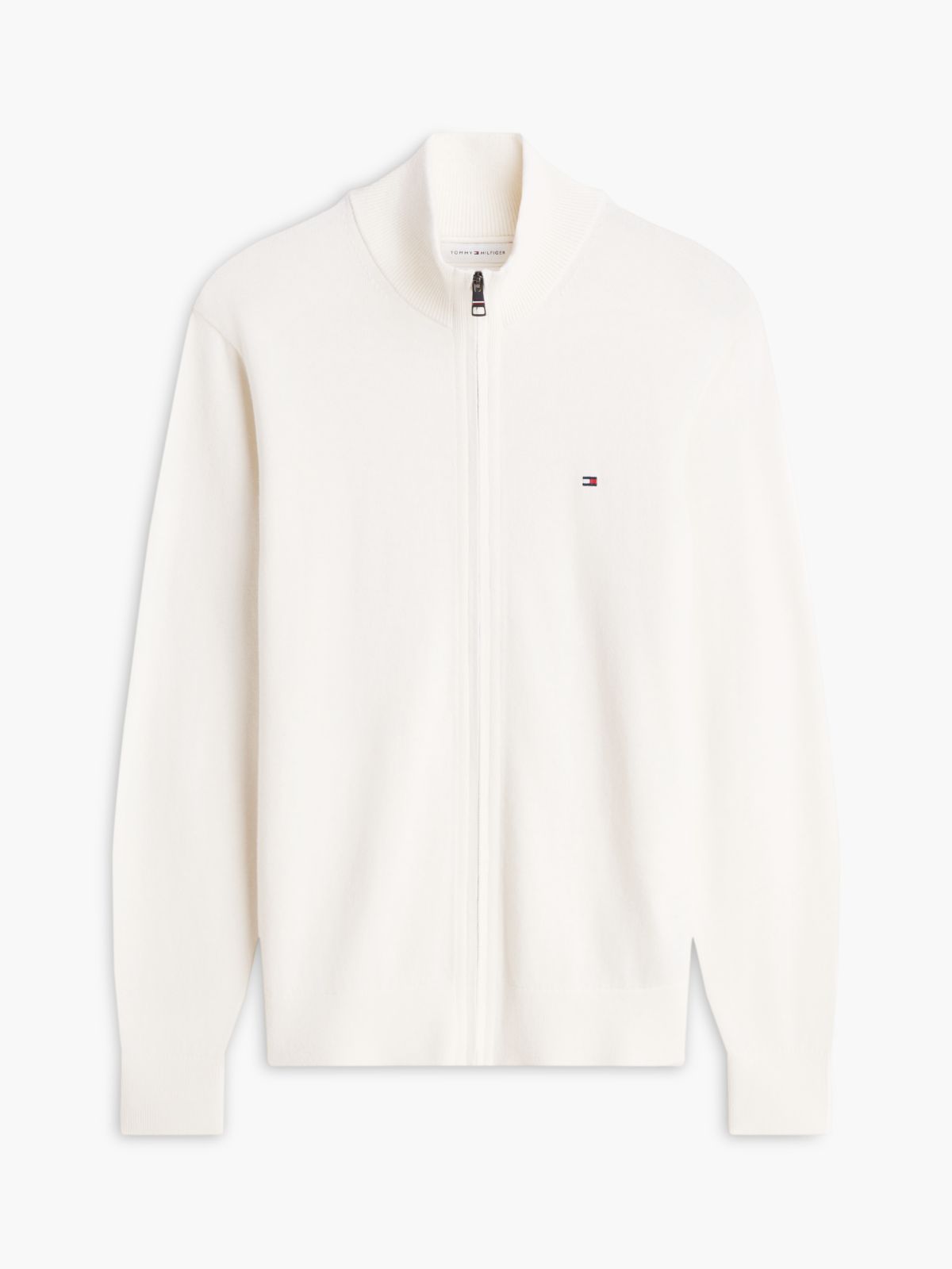 Zip-Thru Jumper With Cashmere — Yellow