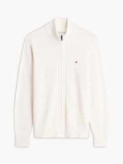 Zip-Thru Jumper With Cashmere — Yellow 5