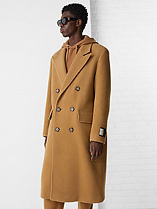 Natural Tommy Hilfiger Coat in Camel for Men Mens Clothing Coats Long coats and winter coats 