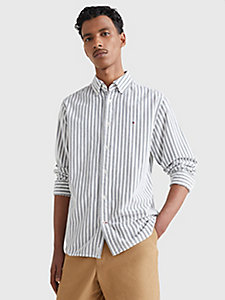 Mode Zakelijke overhemden Shirts met lange mouwen Tommy Hilfiger Shirt met lange mouwen gestreept patroon zakelijke stijl 