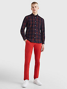 Chemise manches courtes standard à carreaux Tommy Hilfiger Homme Vêtements Chemises Casual 