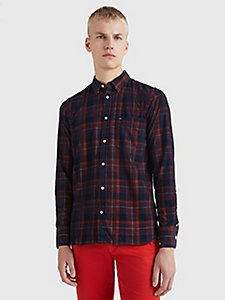 Chemise manches courtes standard à carreaux Tommy Hilfiger Homme Vêtements Chemises Casual 