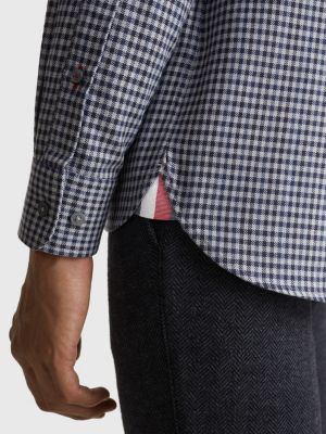 PITCH BLUE / MULTI Regular Fit Tattersall Check Flannel Shirt for men TOMMY HILFIGER