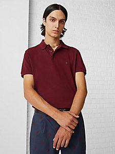 Uomo Abbigliamento da T-shirt da Polo PoloTommy Hilfiger in Cotone da Uomo colore Rosso 