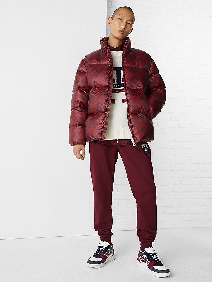 Jacket di Tommy Hilfiger in Rosso Donna Abbigliamento da Giacche da Piumini e giacche imbottite 