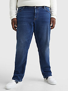 denim plus regular faded indigo jeans for men tommy hilfiger